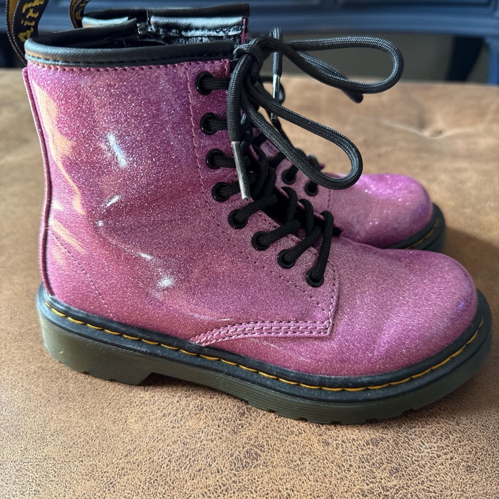 Dr. Martens Sparkly Pink Kids Boots